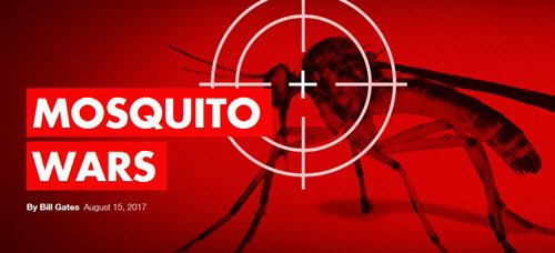 마이크로소프트 창업자 빌 게이츠가 빈민국의 말라리아 퇴치를 위해 '모기와의 전쟁'이라는 프로젝트를 가동했다.  <빌&멜린다 게이츠 재단 홈페이지 캡쳐>